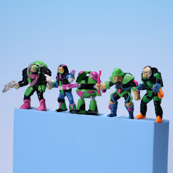 Trash Bag Bunch Series 1 5st Disposers - Galoob 1991 BUNDLE