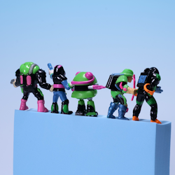 Trash Bag Bunch Series 1 5st Disposers - Galoob 1991 BUNDLE