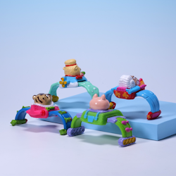 Barnyard Commandos Commando Cuffs BUNDLE 4st - Burger King Kids' Club 1990