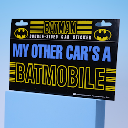 Dubbelsidigt Klistermärke My Other Car's A Batmobile - 24,5x9,5cm - Anything Goes 1989