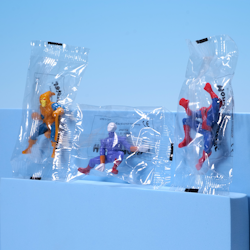 Spider-Man: The Animated Series 3st - Kalaspuffar - Quaker Oats 1996 BUNDLE - BAGGIES