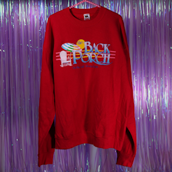 Collegetröja - The Back Porch - Fruit Of The Loom - 1987 - XXL