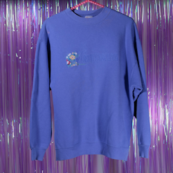 Collegetröja - North Carolina (Floral Embroidery) - Desert Heat - 90-tal - M