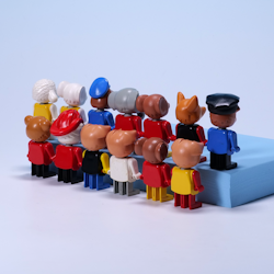 Fabuland 13st Figurer BUNDLE - LEGO 1979-1989
