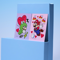 Jumbo Valentine Stickers Super Mario Bros. 3 2st BUNDLE - Nintendo/The Paper Magic Group - 1989