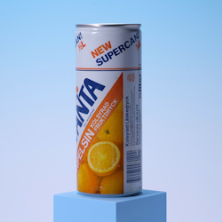 Långburk Fanta Supercan - Coca-Cola 80-tal - Rare Find!