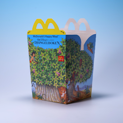 Happy Meal-box Djungelboken - Svensk - McDonald's 1993