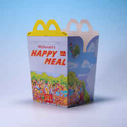 Happy Meal-box Rev-Ups - Svensk - McDonald's 1993