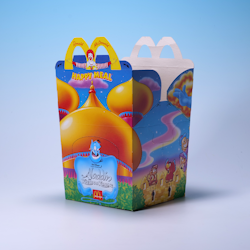 Happy Meal-box Aladdin och Rövarnas - Svensk - McDonald's 1996