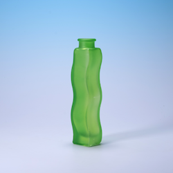 Vas IKEA SKÄMT Slime Grön - Vågig Y2K-vas