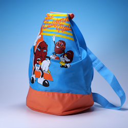 Slingväska California Raisins - Ettikettformad Skönhet - CALRAB 1988 - Rare Find!