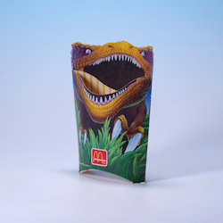 McDonald's Pommes Frites-behållare T-Rex - Jurassic Park - 1993 - Rare Find!