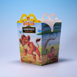 Happy Meal-box Lejonkungen 2 Simbas Skatt - Svensk - McDonald's 1998