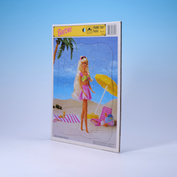 Pussel Barbie On The Beach - Golden Frame-Tray 1993
