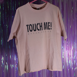 T-Shirt - Hypercolor - Touch Me! - 90-tal - Made In USA - S