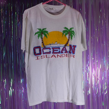 T-Shirt - Ocean Islander - Ocean Cruise Lines - 80-tal - Single Stitch - S
