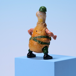 Food Fighters Lieutenant Legg - Kitchen Commandos - Mattel 1988 - Rare Find!