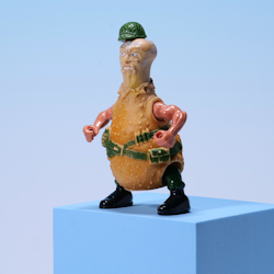 Food Fighters Lieutenant Legg - Kitchen Commandos - Mattel 1988 - Rare Find!