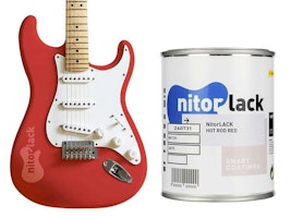 NitorLACK Nitrocellulose Paint Hot Red - 500ml can