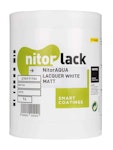 NitorLACK NitorAQUA Waterbased Matte White Lacquer - 1L Can