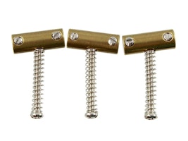 Allparts Tilted Brass Saddles 3-p