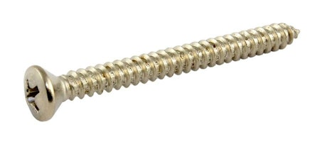 Allparts Bulk Pack of Neck Plate Screws Nickel 50-p