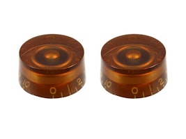 Allparts Speed Knobs Vintage Style Amber 2-p