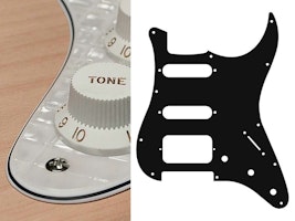 Boston ST-423 Pickguard Strat - Pearl White Webbing