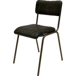 Mörkgrön vintage stol