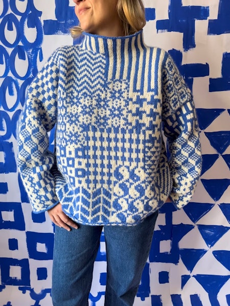Fivel-Nordic mix sweater mönster i samband med Fivel garnköp.