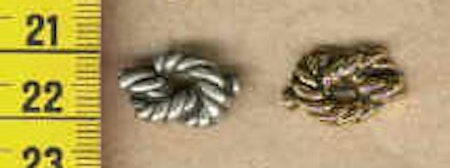 Knapp-Knut- tenn eller mässing 18x12mm