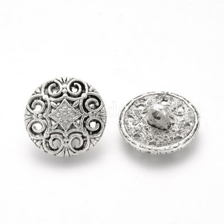 Metallknapp 20,5mm-Silver ornament