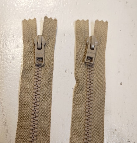 Dragkedja delbar beige 55 och 69cm