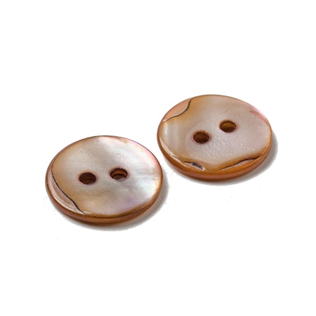 Knapp-pärlemor-brunbeige 15mm