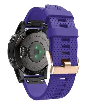Rose gold silikonreimer til Fenix 5s, 5sPlus, 6s, 6sPro, 7s, 7sPro, D2 Delta S