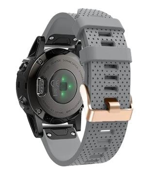 Rose gold silikonreimer til Fenix 5s, 5sPlus, 6s, 6sPro, 7s, 7sPro, D2 Delta S
