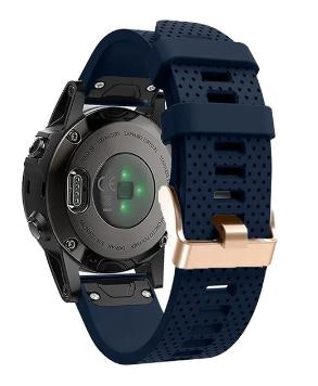 Rose gold silikonreimer til Fenix 5s, 5sPlus, 6s, 6sPro, 7s, 7sPro, D2 Delta S
