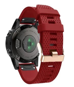 Rose gold silikonreimer til Fenix 5s, 5sPlus, 6s, 6sPro, 7s, 7sPro, D2 Delta S