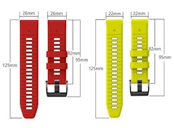 Nyhet! Ny modell silikonreim med QuickFit til Fenix, Forerunner m.fl.