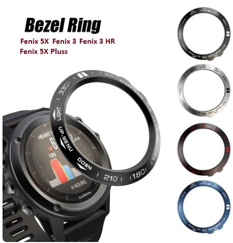 Bezel ring i rustfritt stål til Fenix 3 3HR 5X 5Xpluss