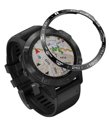 Bezel-ring i rustfritt stål til Fenix 6- 6 Pro/Sapphire, Fenix 6X-6X Pro/Sapphire