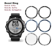 Bezel-ring i rustfritt stål til Fenix 6- 6 Pro/Sapphire, Fenix 6X-6X Pro/Sapphire