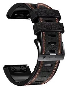 Ny modell! Skinnreim i 22 og 26mm Fenix 3/HR 5 5 pluss 6 6X Pro 7 7X Pro