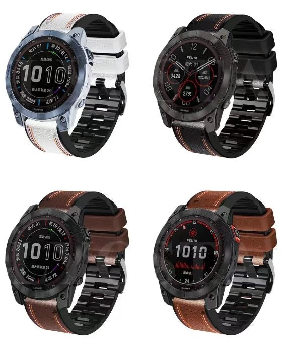 Ny modell! Skinnreim i 22 og 26mm Fenix 3/HR 5 5 pluss 6 6X Pro 7 7X Pro
