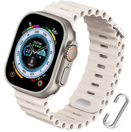 Apple watch - ultra ocean silikonreimer til series 9 8 7 SE 6 5 4