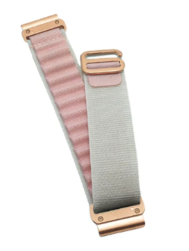 Premium nylonreimer m/ Rose Gold spenne til Fenix 5s, 6s Pro, 7s Pro, Delta S, Instinct 2s