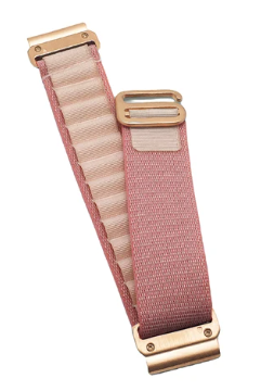 Premium nylonreimer m/ Rose Gold spenne til Fenix 5s, 6s Pro, 7s Pro, Delta S, Instinct 2s