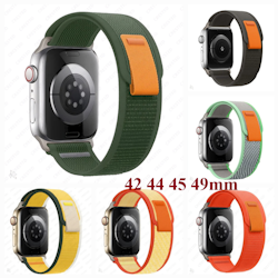 Nylonreimer (Trail loop) til Applewatch - et hav av farger (42 44 45 49mm)