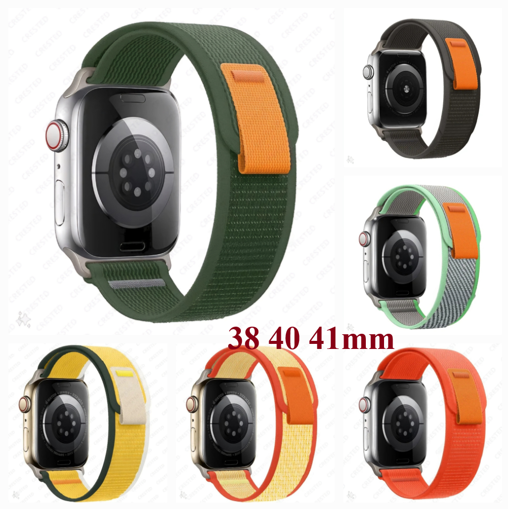 Nylonreimer (Trail loop) til Applewatch - et hav av farger (38 40 41 mm)