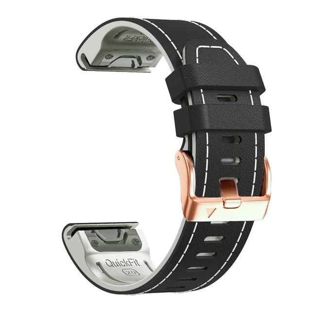 Skinnreim til Fenix 5s, 6s Pro, 7s Pro, Delta S, Instinct 2s